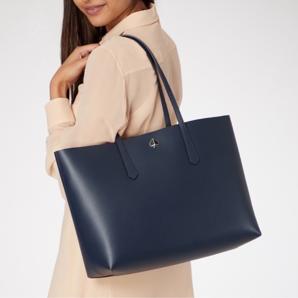 GENUINE Kate Spade Molly Tote Large Bag Black Leather Handbag